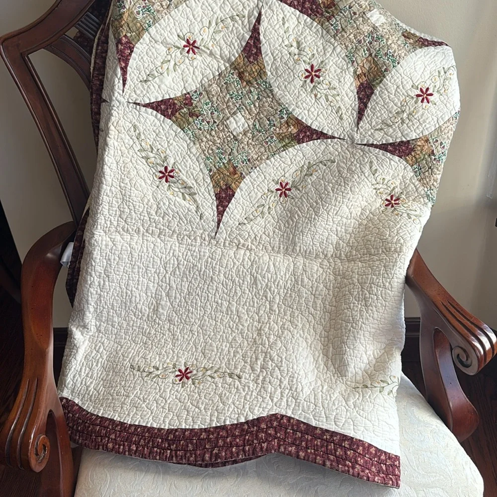 Vintage handcrafted quilt